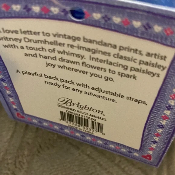 Brighton bandana love back pack - Picture 5 of 11